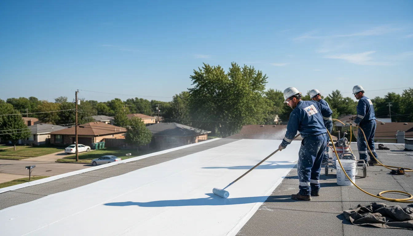 Commercial roof coating in Loganville, PA near me